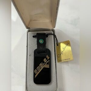 1983 “Eagle 1” Solid Brass Keychain made in Auburn WA by Universal Brass Inc.